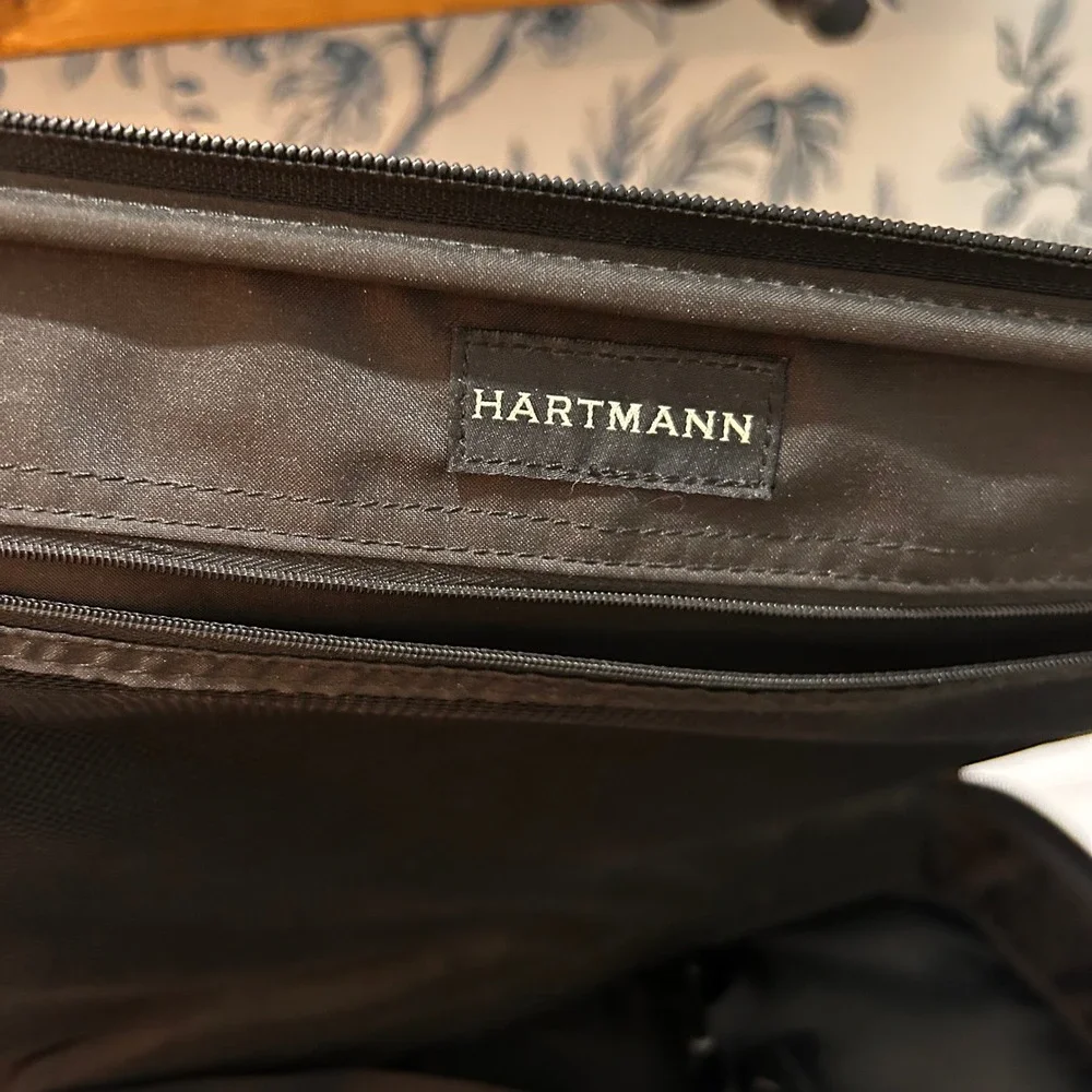 Hartmann Briefcase Leather Trim Messenger Laptop Bag‎ Shoulder Strap Heritage